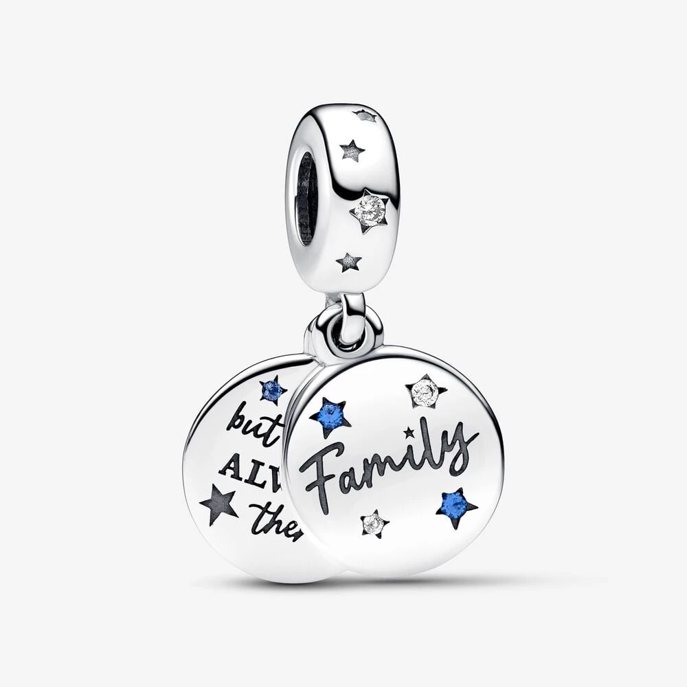 двойна висяща талисманка pandora family love 792987c01