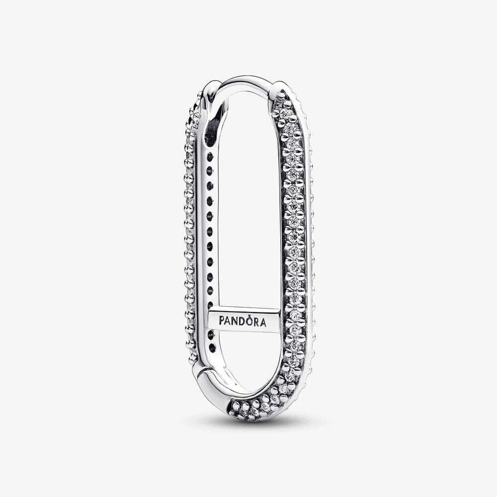 единична обеца pandora me extended pavé link 292796c01