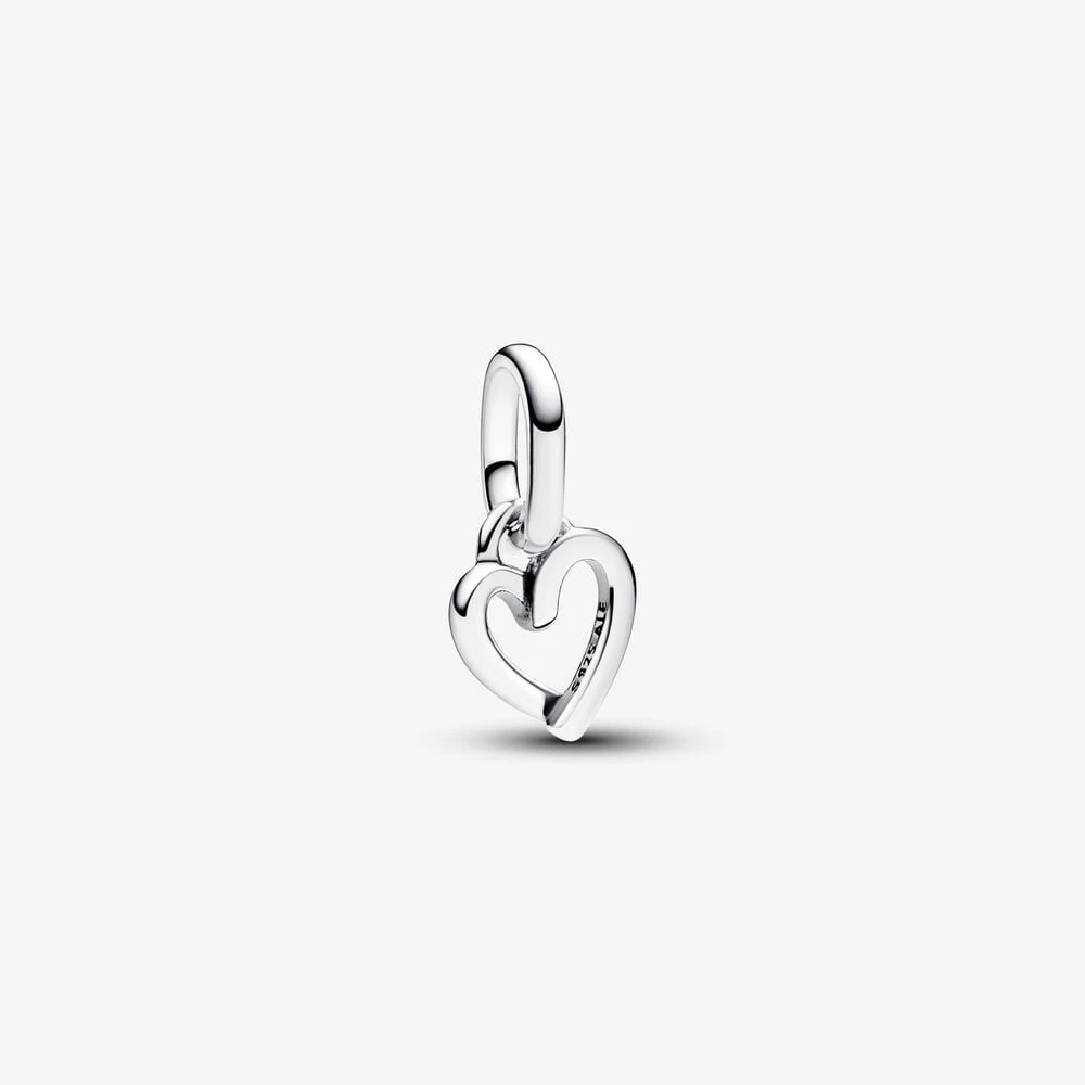 мини висящ талисман със сърце със свободна ръка pandora me 793048c00