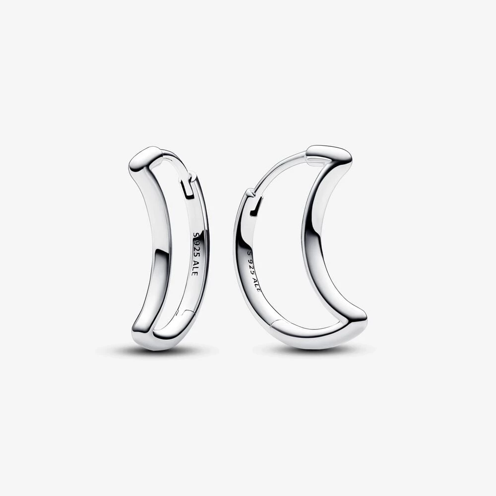 обеци pandora moon hoop 292989c00