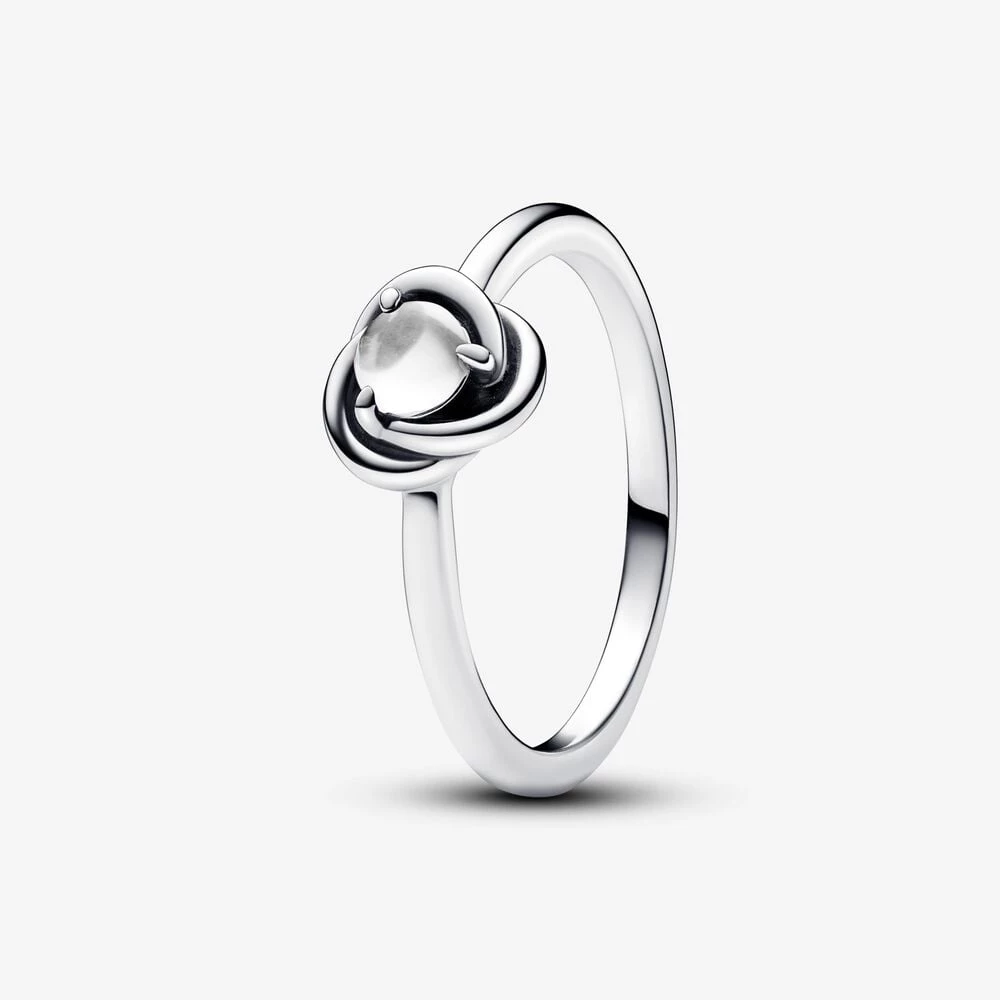 пръстен pandora april clear eternity circle 192993c04