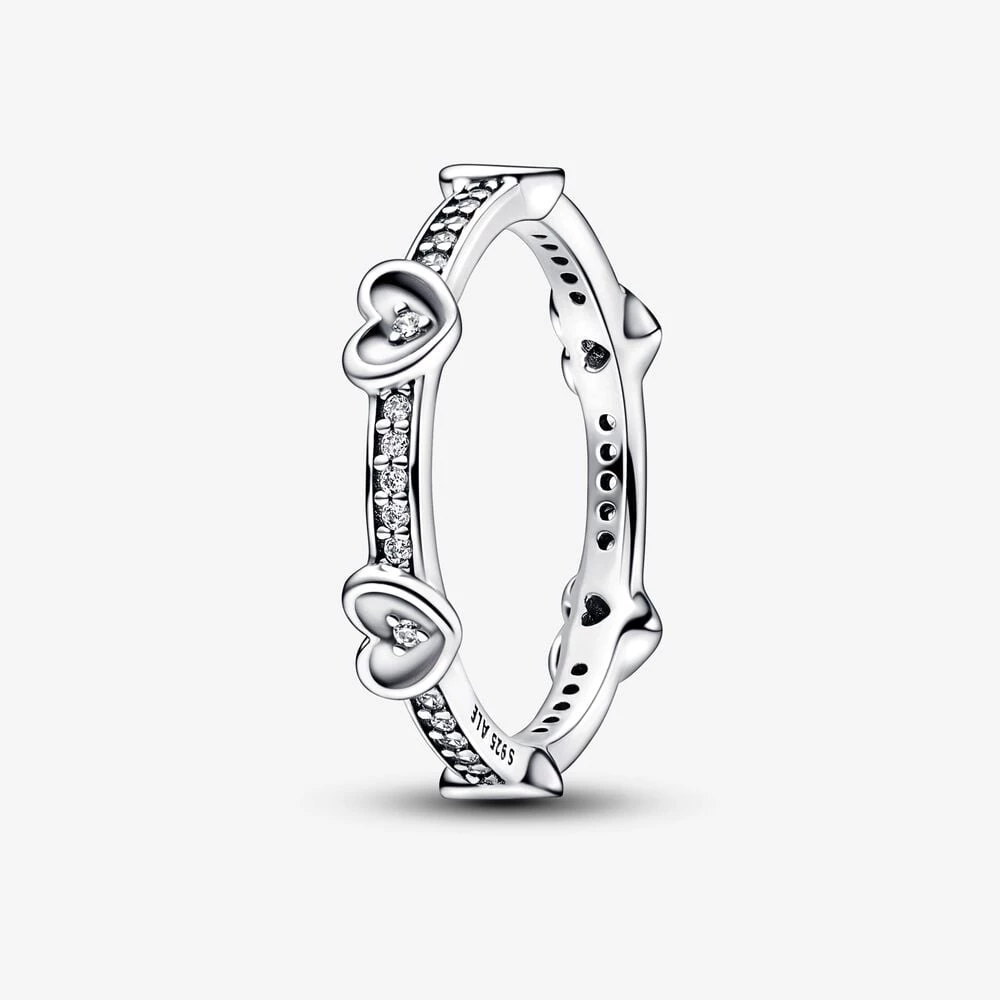 пръстен pandora radiant sparkling hearts 192496c01