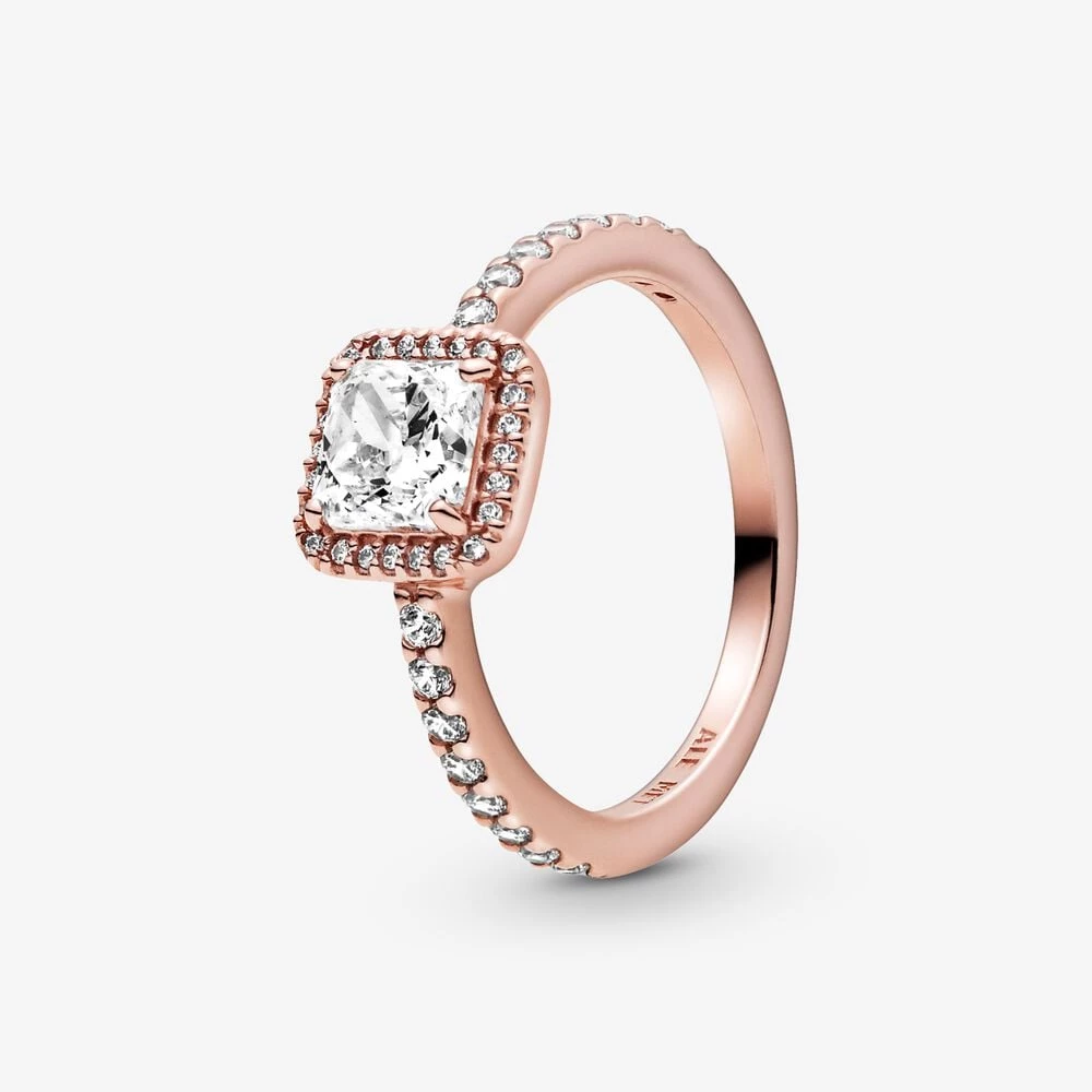 пръстен pandora square sparkle halo 188862c01