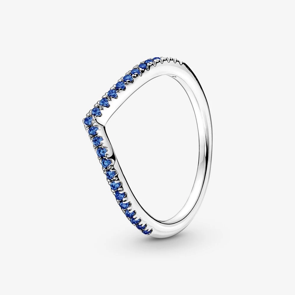 пръстен pandora timeless wish sparkling blue 196316c02