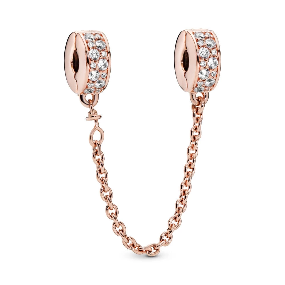 талисман с щипка за верижка pandora clear pavé 786322cz