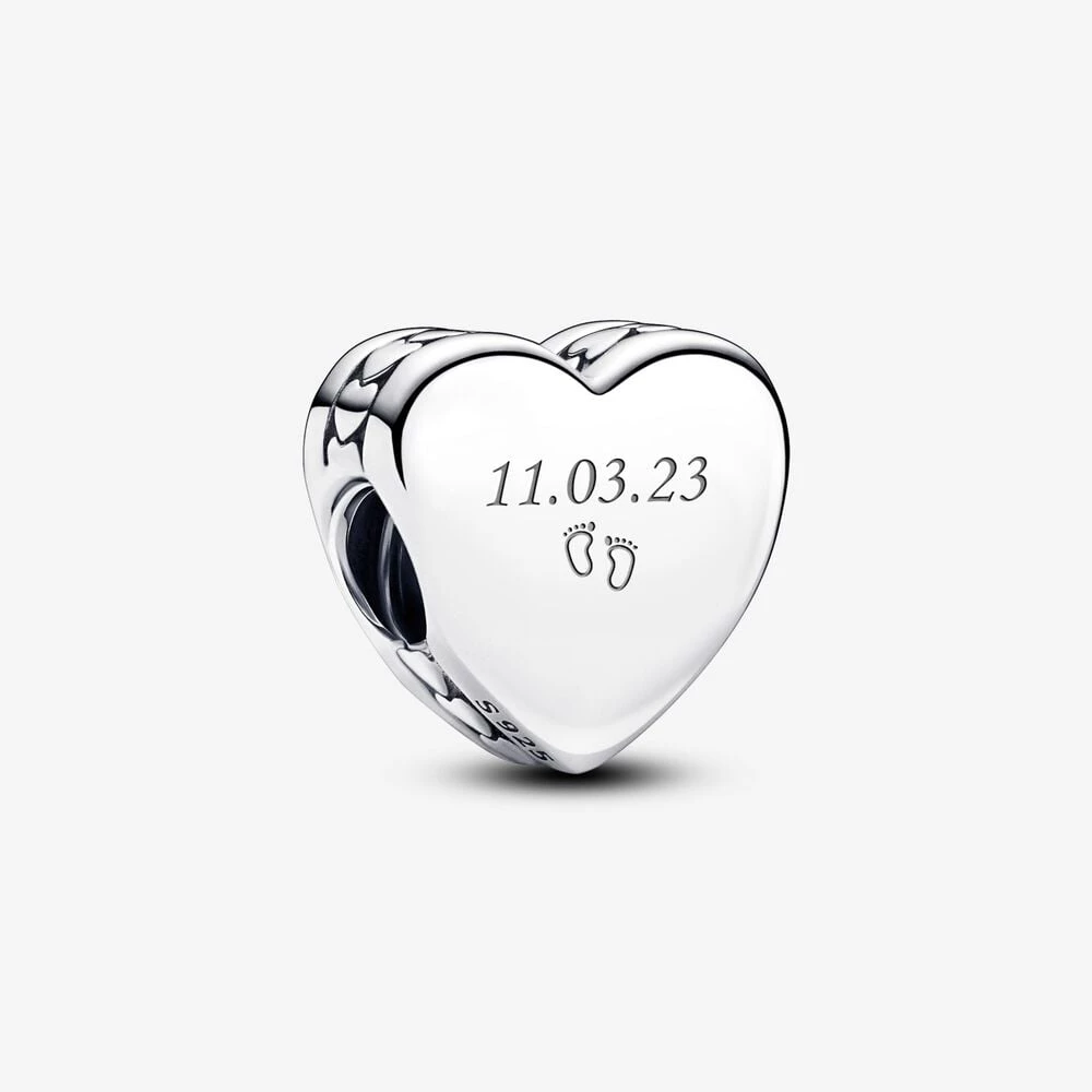 талисман сърце с гравиране pandora 792015