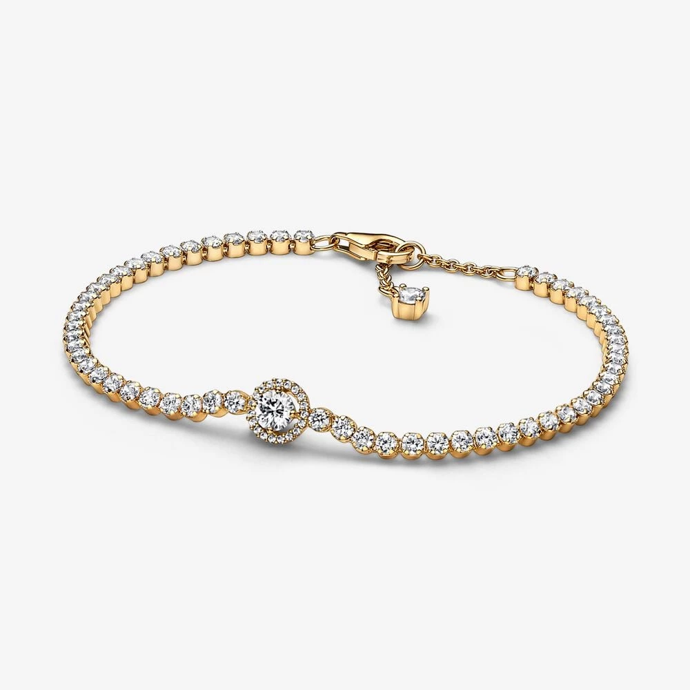тенис гривна pandora sparkling halo 569416c01