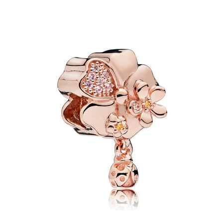 pandora rose талисман висулки ливада с диви цветя
