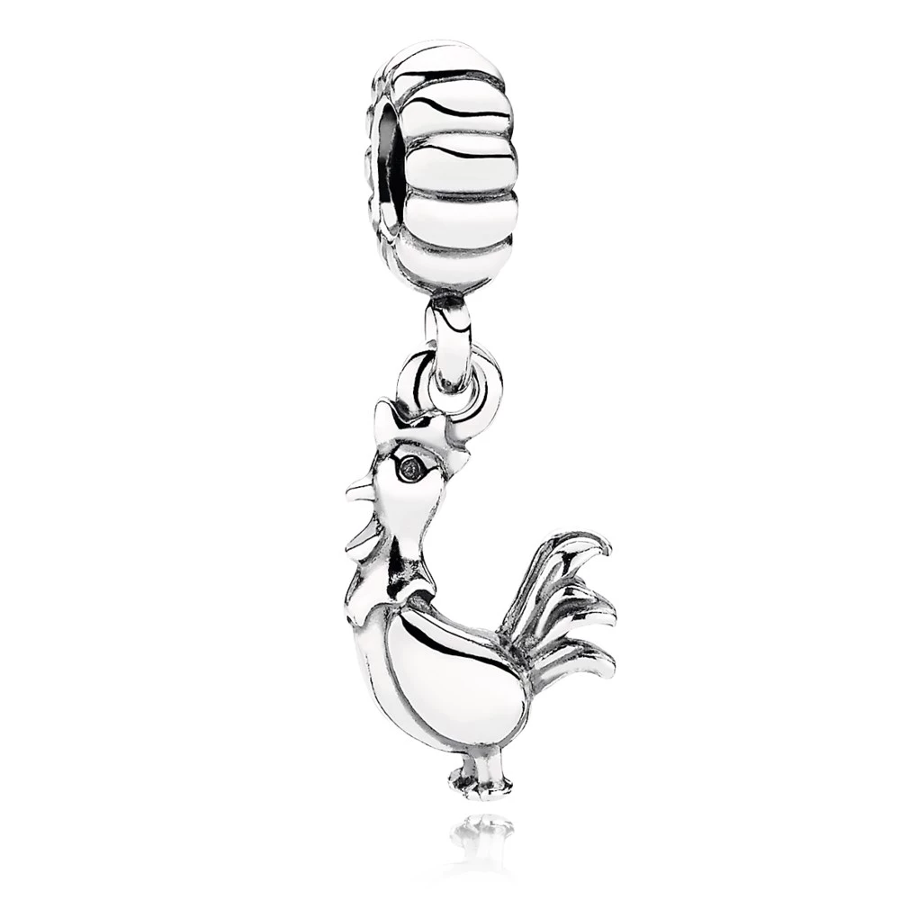 сребърна талисман висулки пандора петел