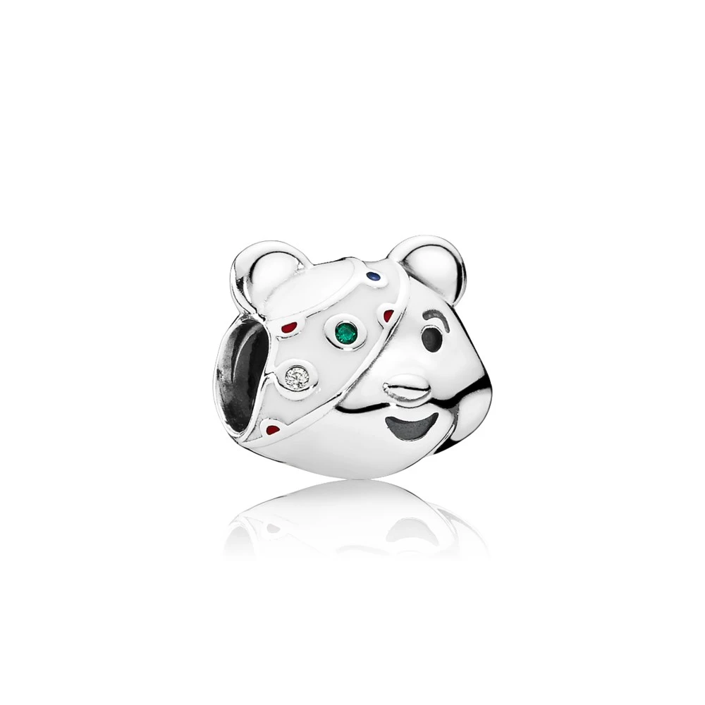сребърна талисман пандора pudsey bear