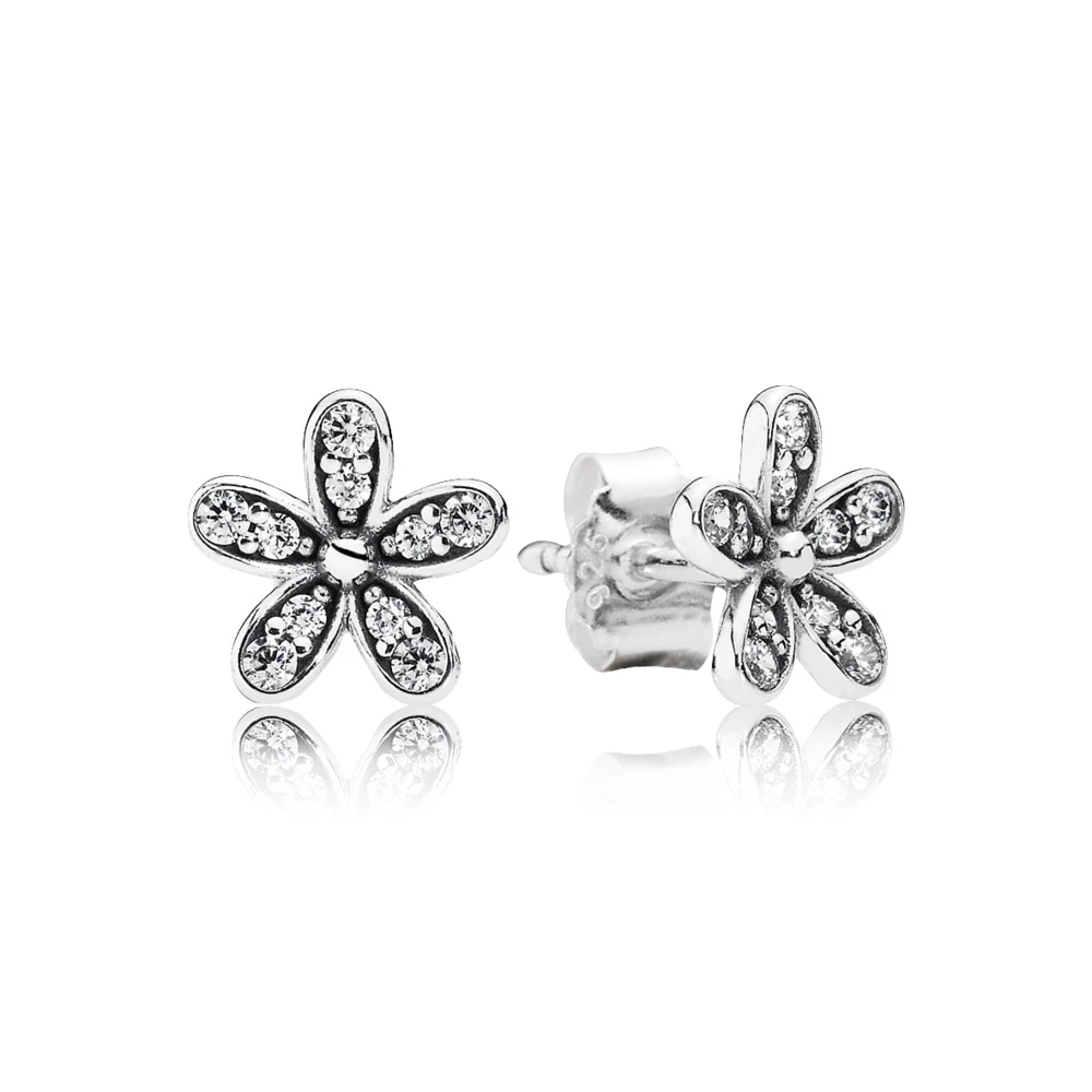 цвете на желанието 290570cz обици pandora