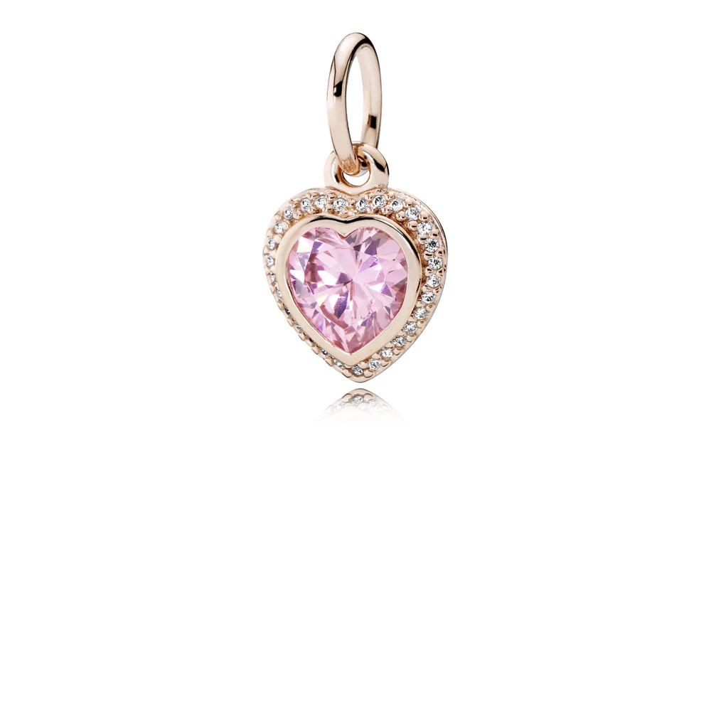 pandora rose подвеска искряща любов