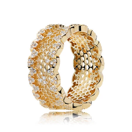 златно съкровище 167100cz пръстени pandora