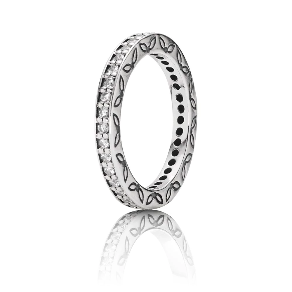 сребърен пръстен вечност кубичен цирконий 190618cz пръстени pandora